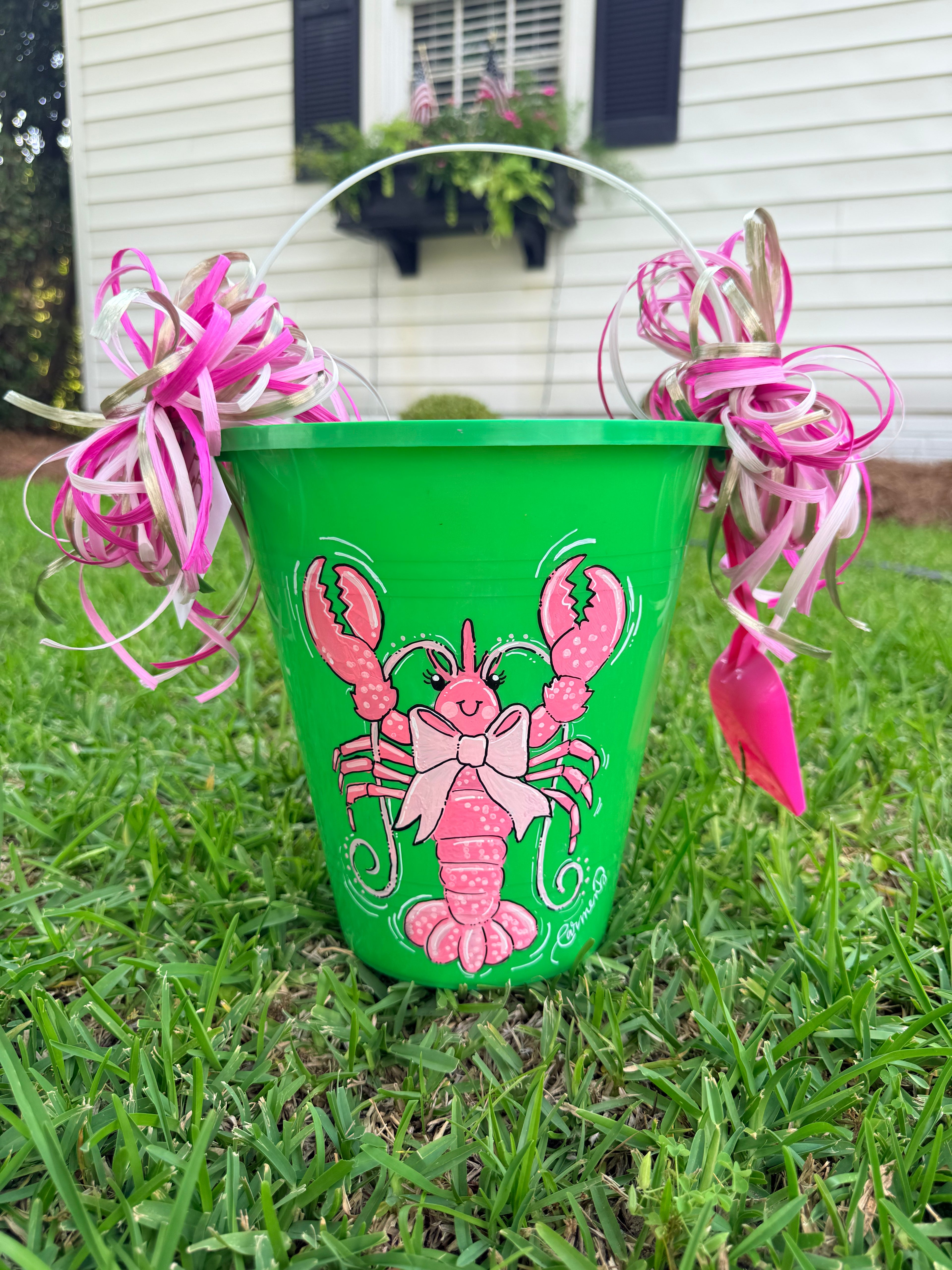 Preppy Lobster Sand Bucket