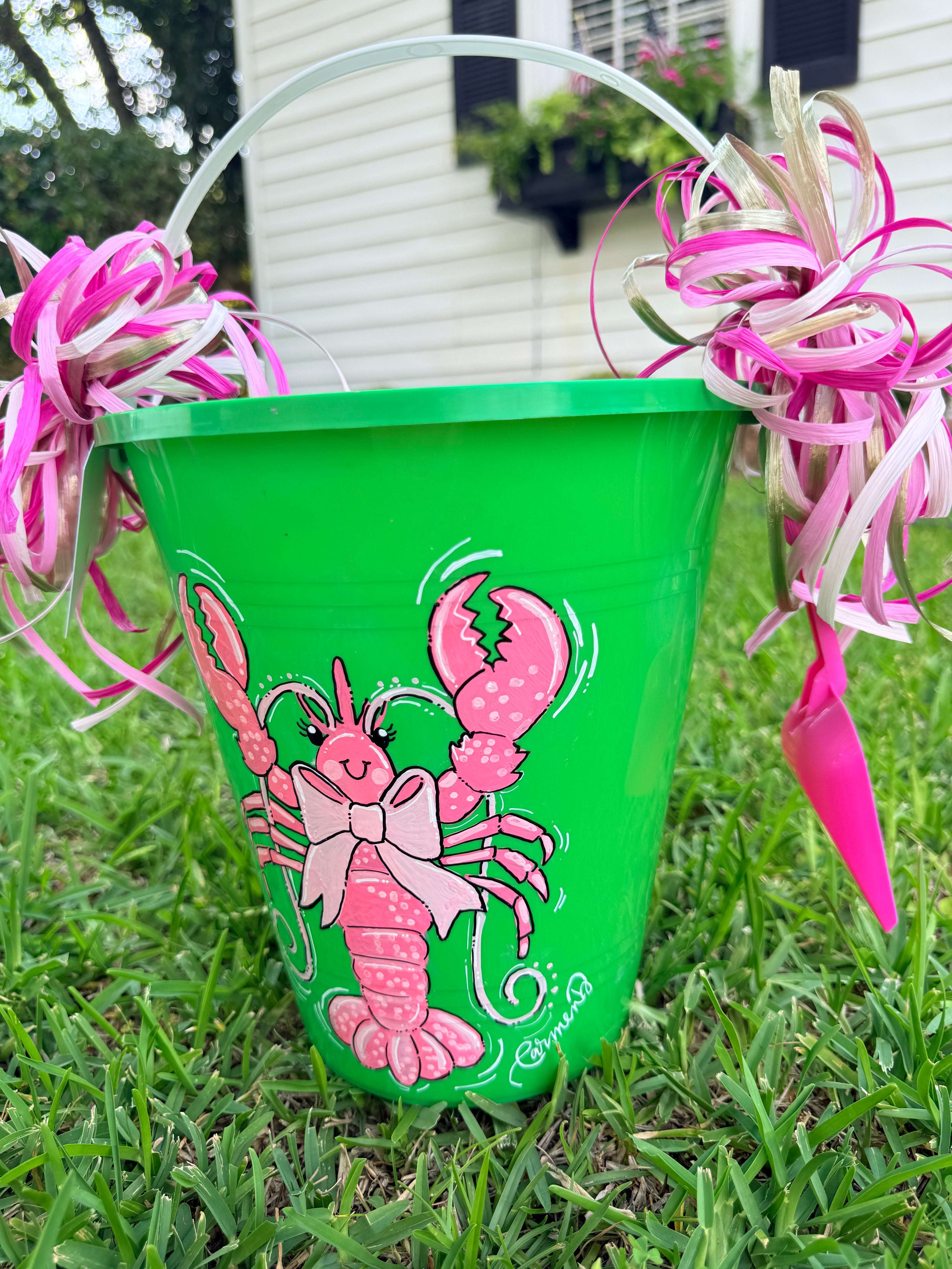 Preppy Lobster Sand Bucket