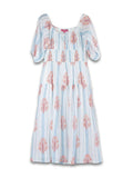 Puff Sleeve Floral Dress