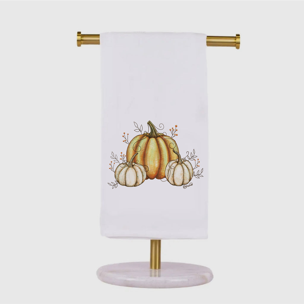 Rustic Pumpkin Tea Towel