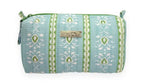 Rosemary Stripe Blue Signature Small Cosmetic Bag