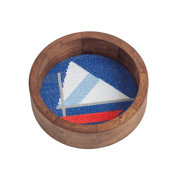 Sailboat Needlepoint Coaster