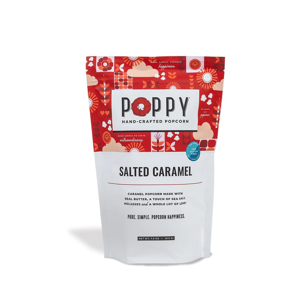 Salted Caramel Poppy Popcorn