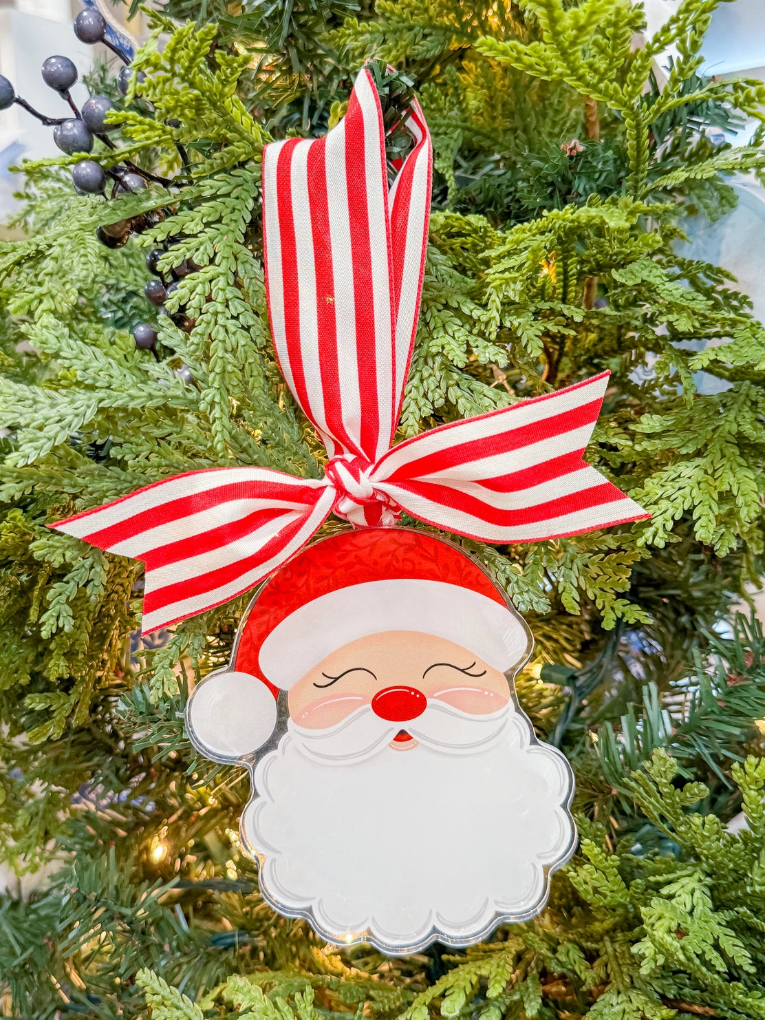 Red Santa Claus Acrylic Christmas Ornament