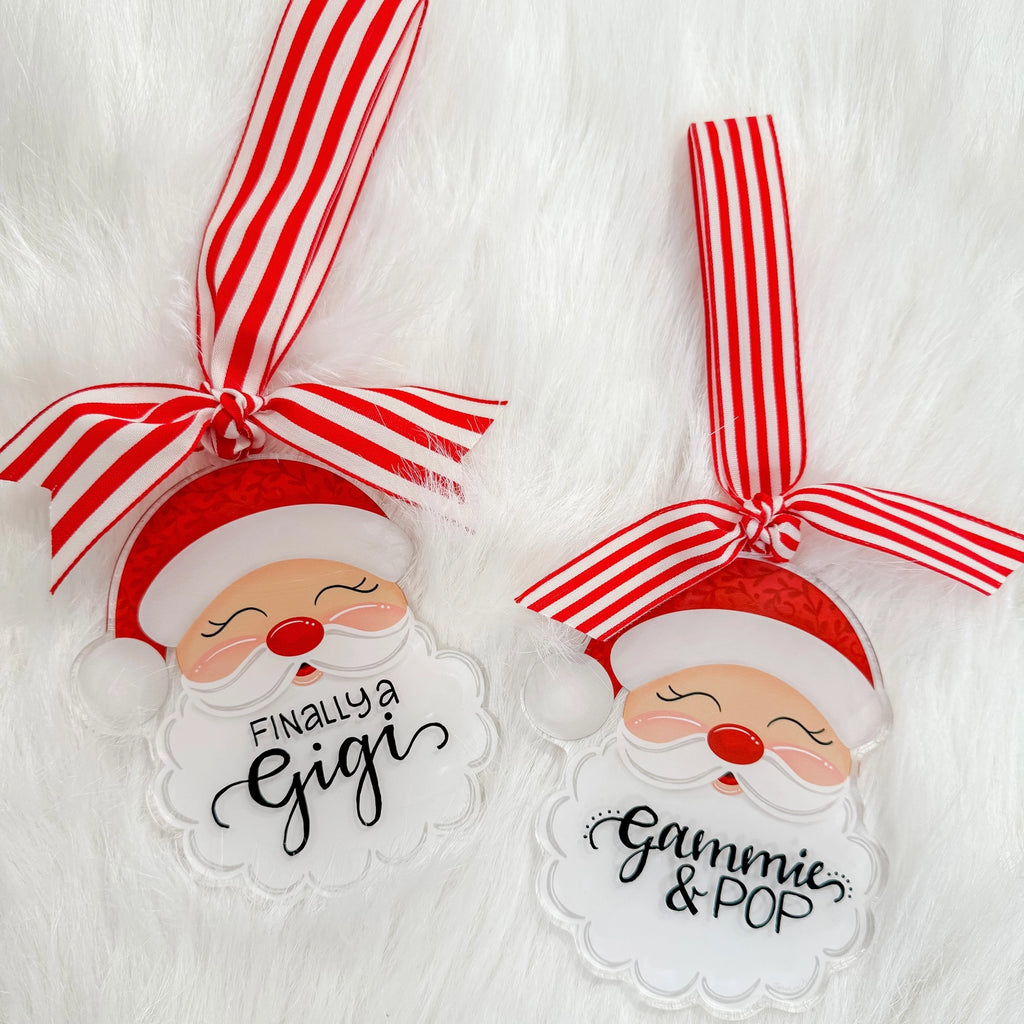 Red Santa Claus Acrylic Christmas Ornament