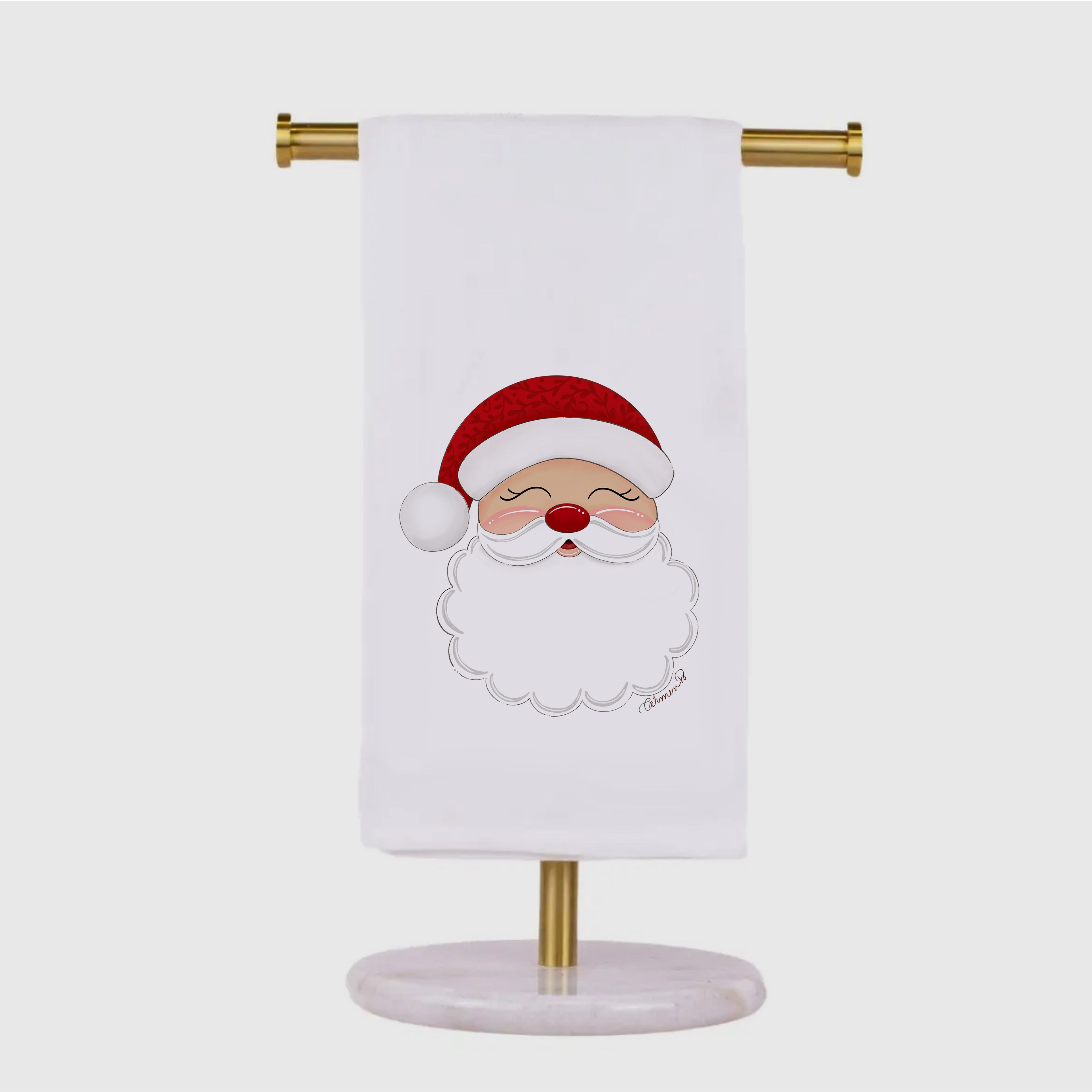 Santa Tea Towel