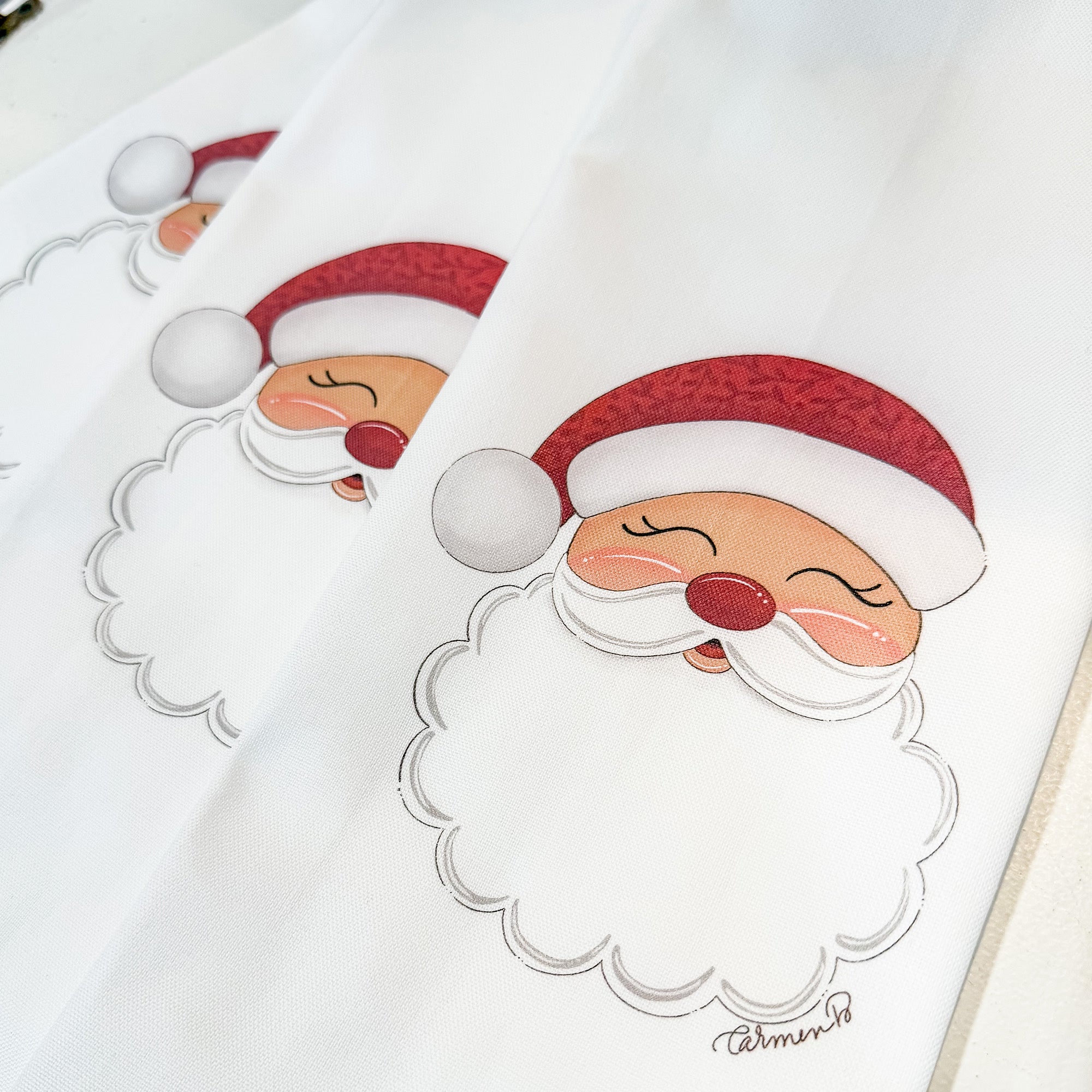 Santa Tea Towel