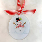 Snowman Acrylic Christmas Ornament | Personalized