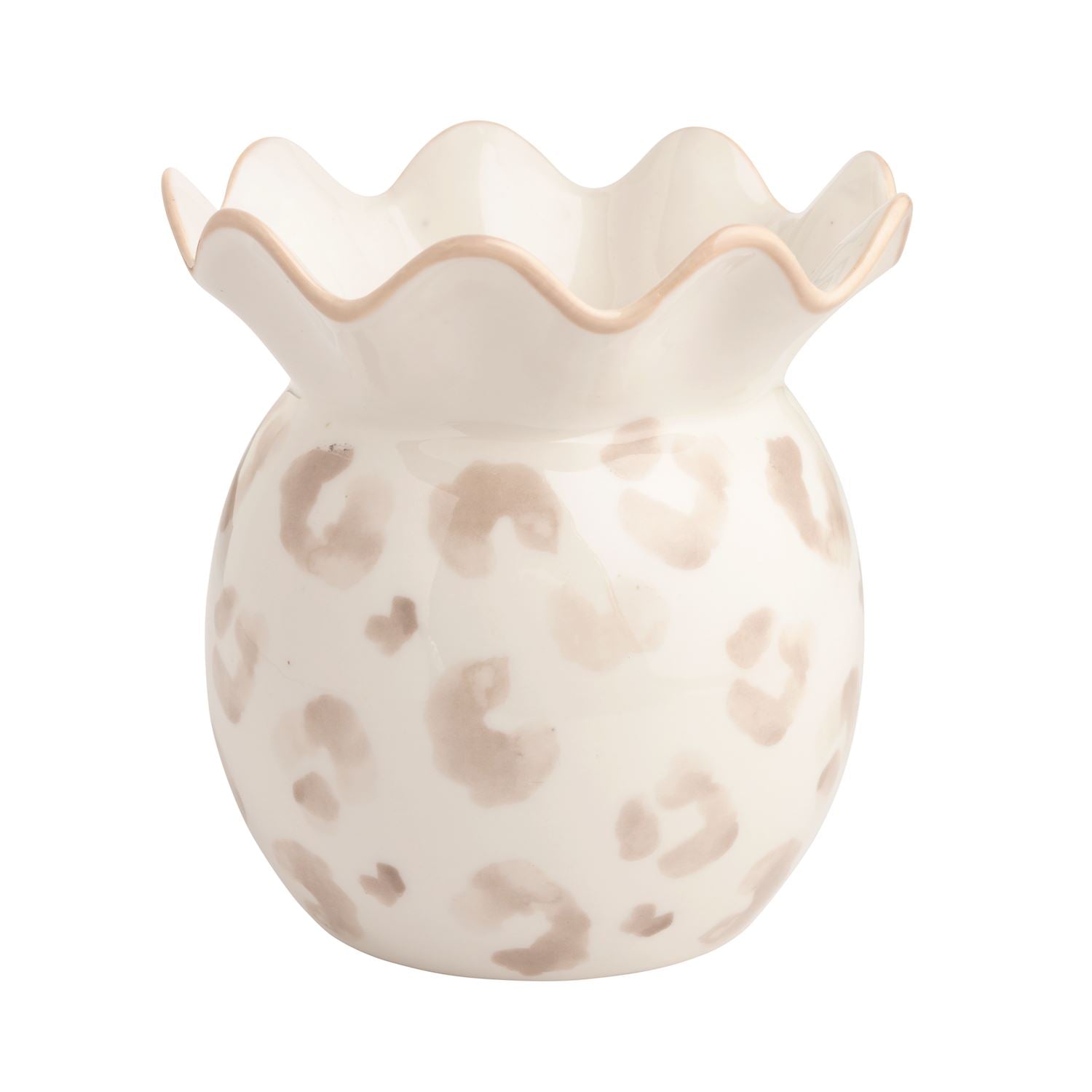 Taupe Leopard Vase