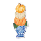 Triple Pumpkin Topiary Acrylic Sitter