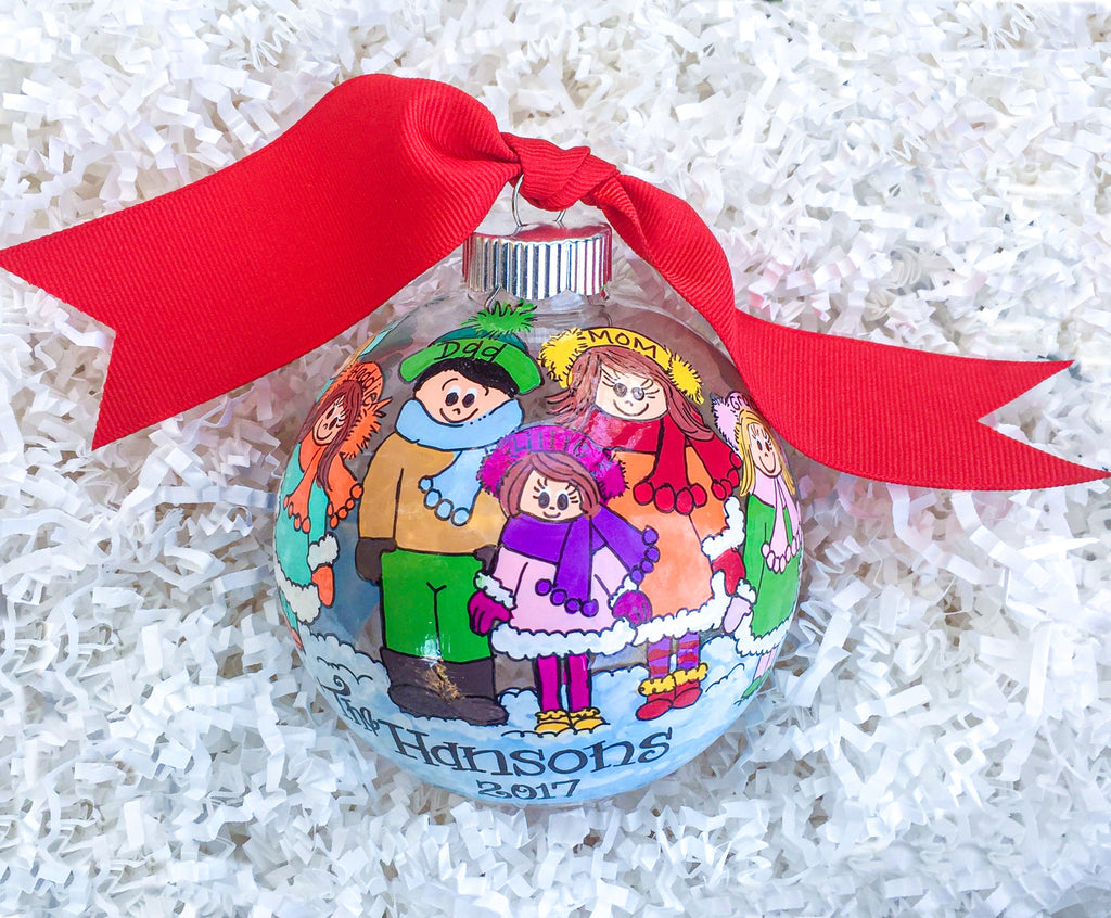 Winter Family Christmas Ornament - PREORDER - LIMITED QUANTITY