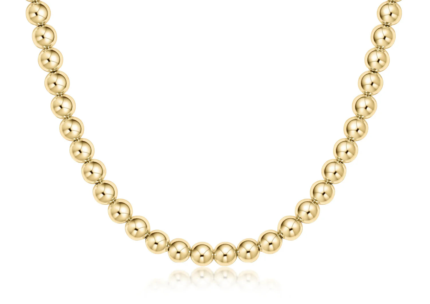choker classic gold 6mm bead