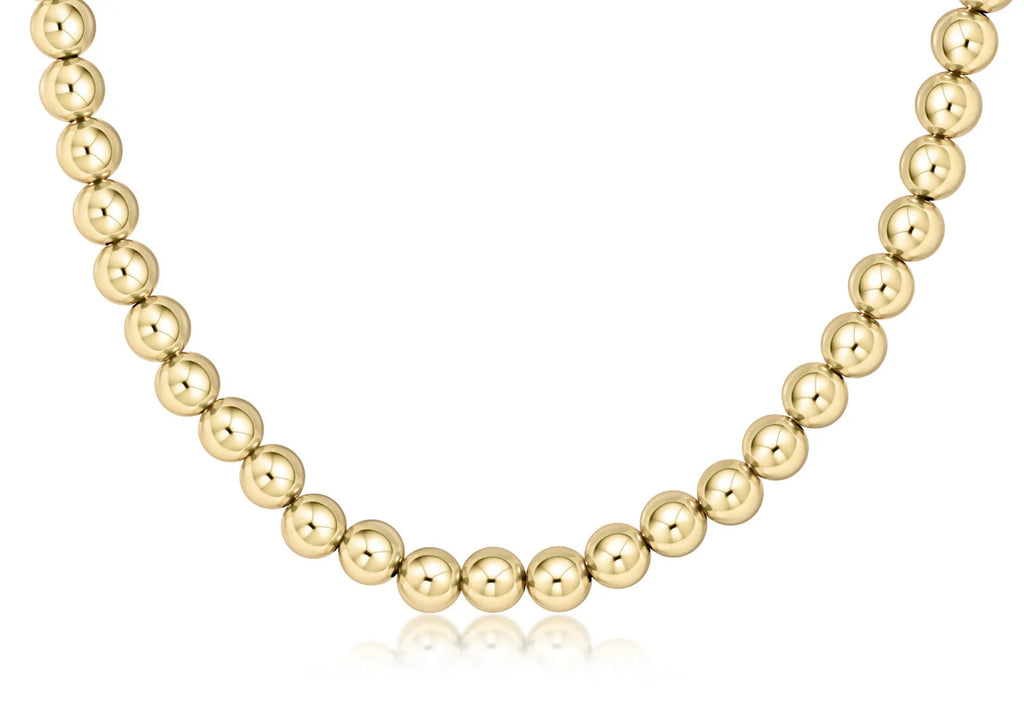 choker classic gold 7mm bead