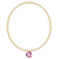 classic gold 2mm bracelet - reflection small charm -10