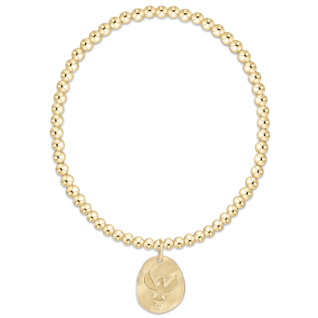classic gold 3mm bracelet - inspire america gold disc