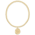 classic gold 3mm bracelet - inspire america gold disc