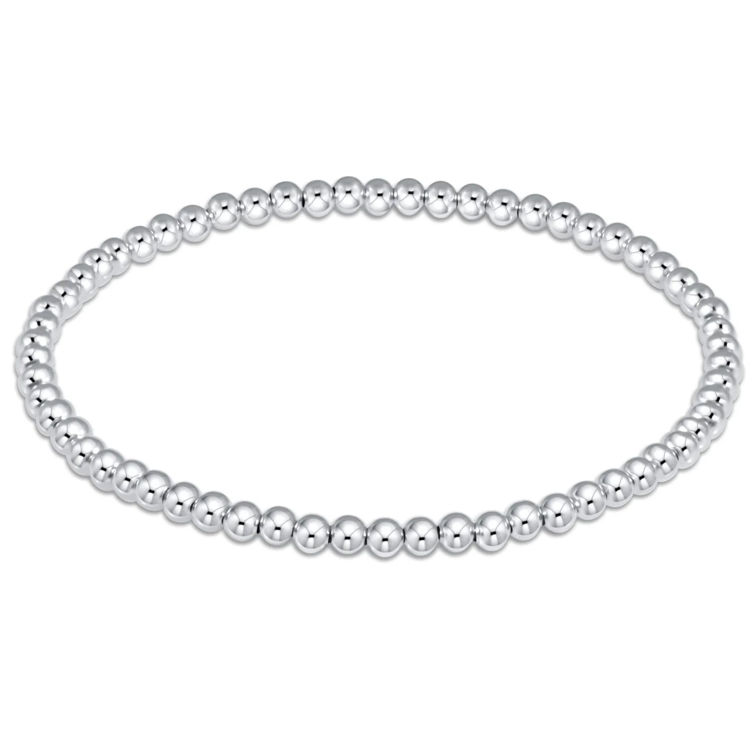 classic sterling 3mm bead bracelet