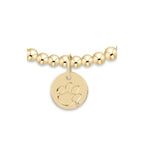 eCOLLEGIATE Classic Gold 3mm bracelet  - Clemson Disc