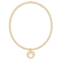 egirl classic gold 2mm bracelet - star small gold disc