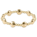 honesty gold sincerity pattern 10mm bead bracelet