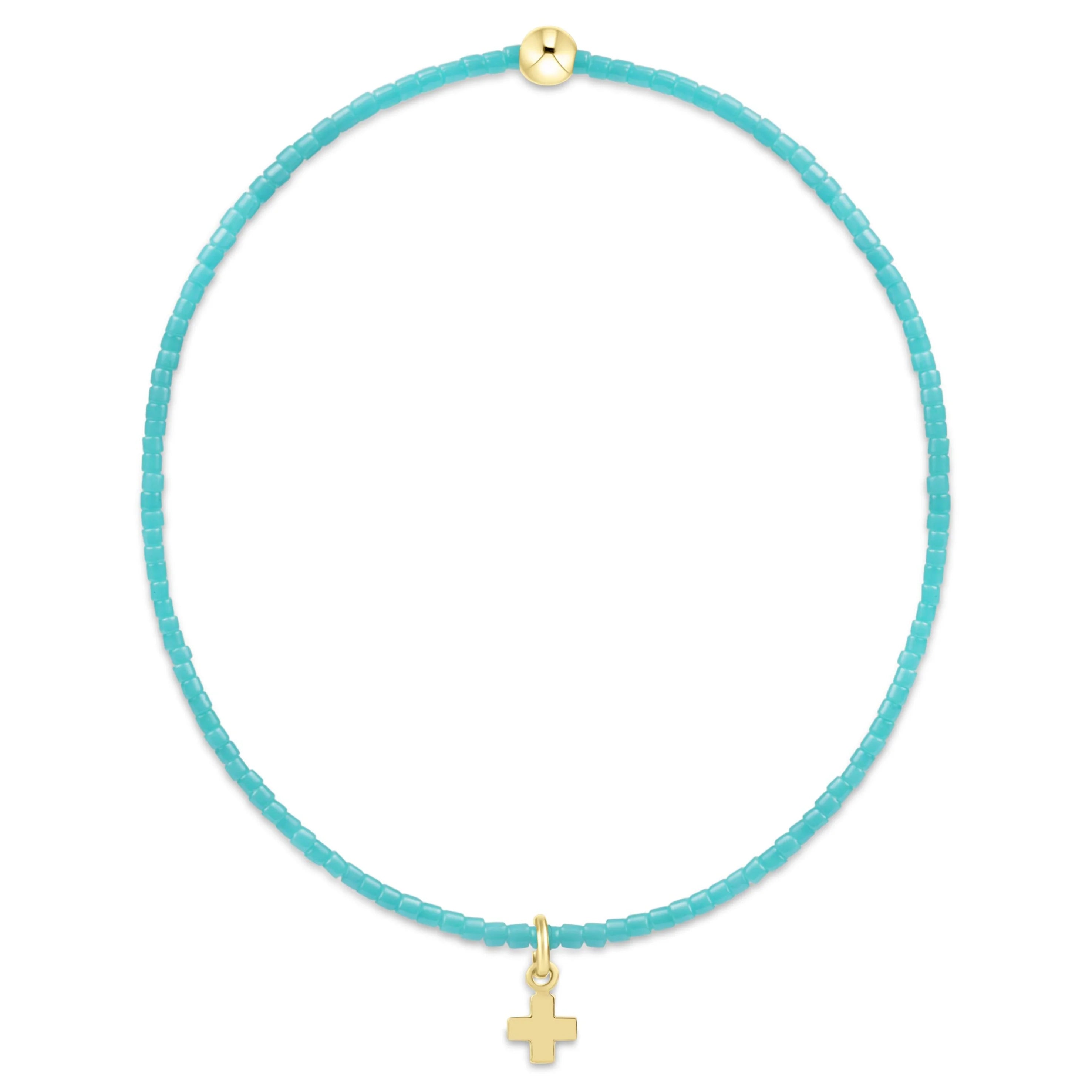 hope classic signature cross bracelet - turquoise