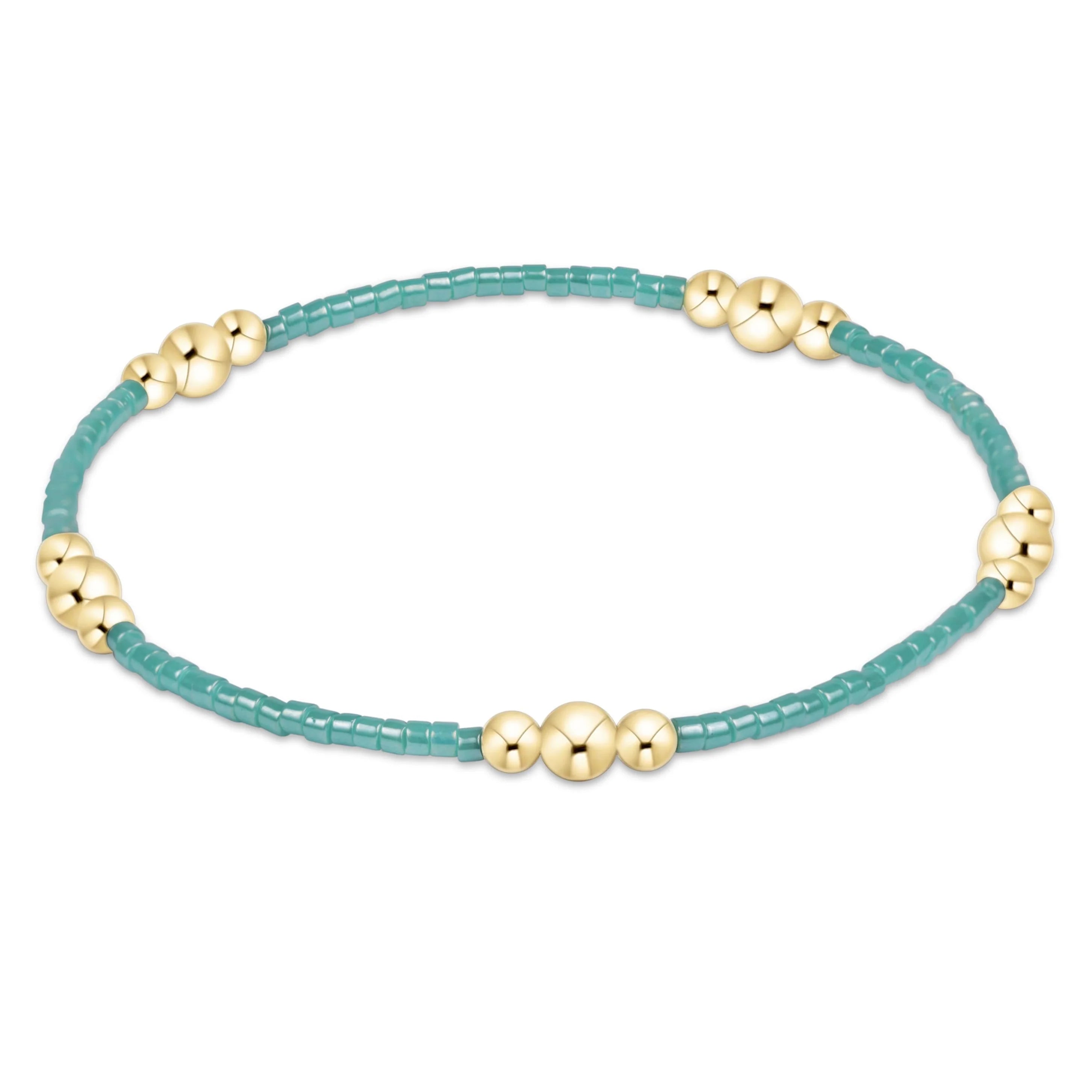 hope purpose bracelet - gold sea glass