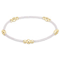 hope purpose bracelet - gold silky white