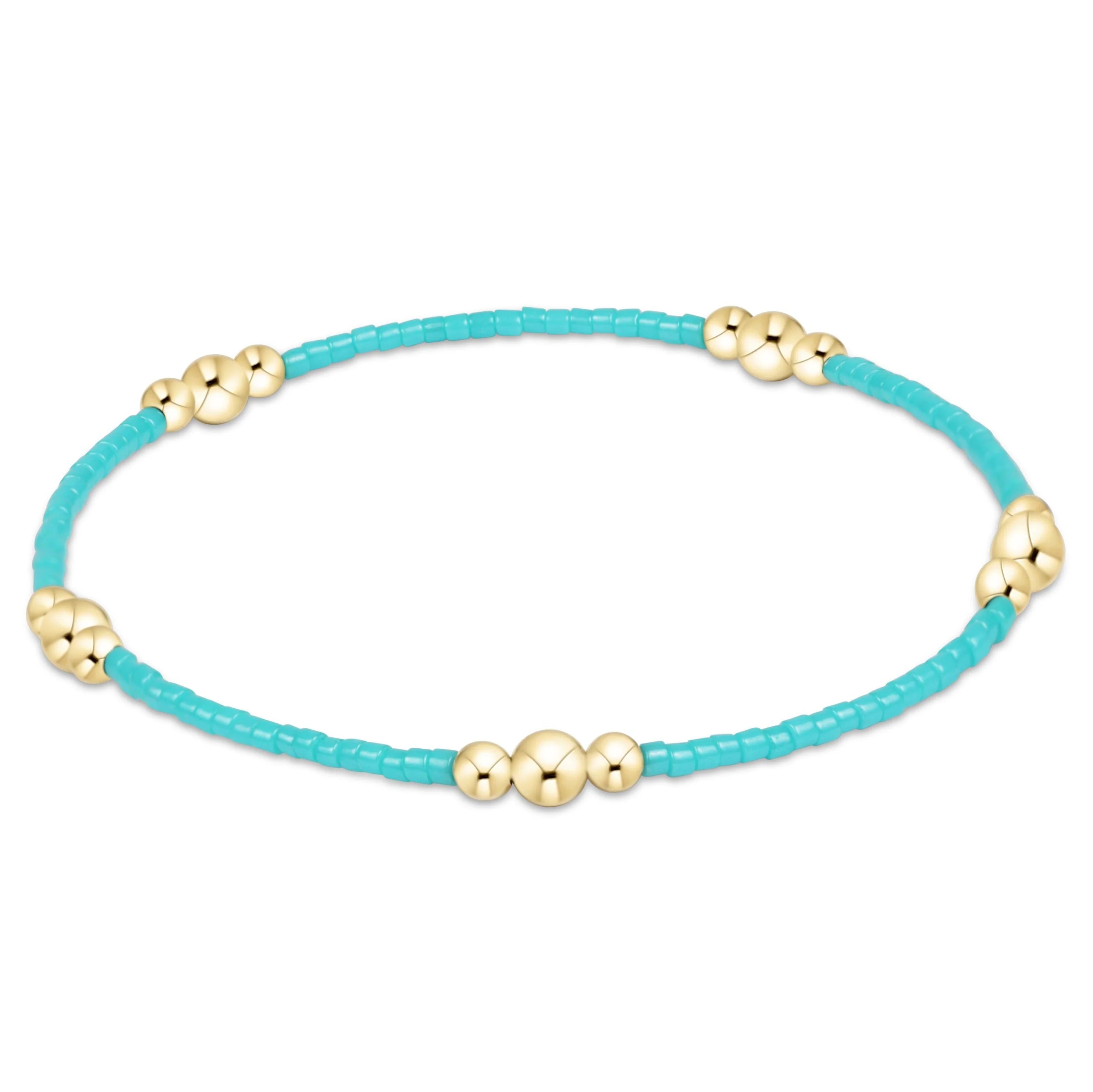 hope purpose bracelet - gold turquoise