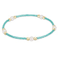 hope purpose pearl bracelet - sea glass