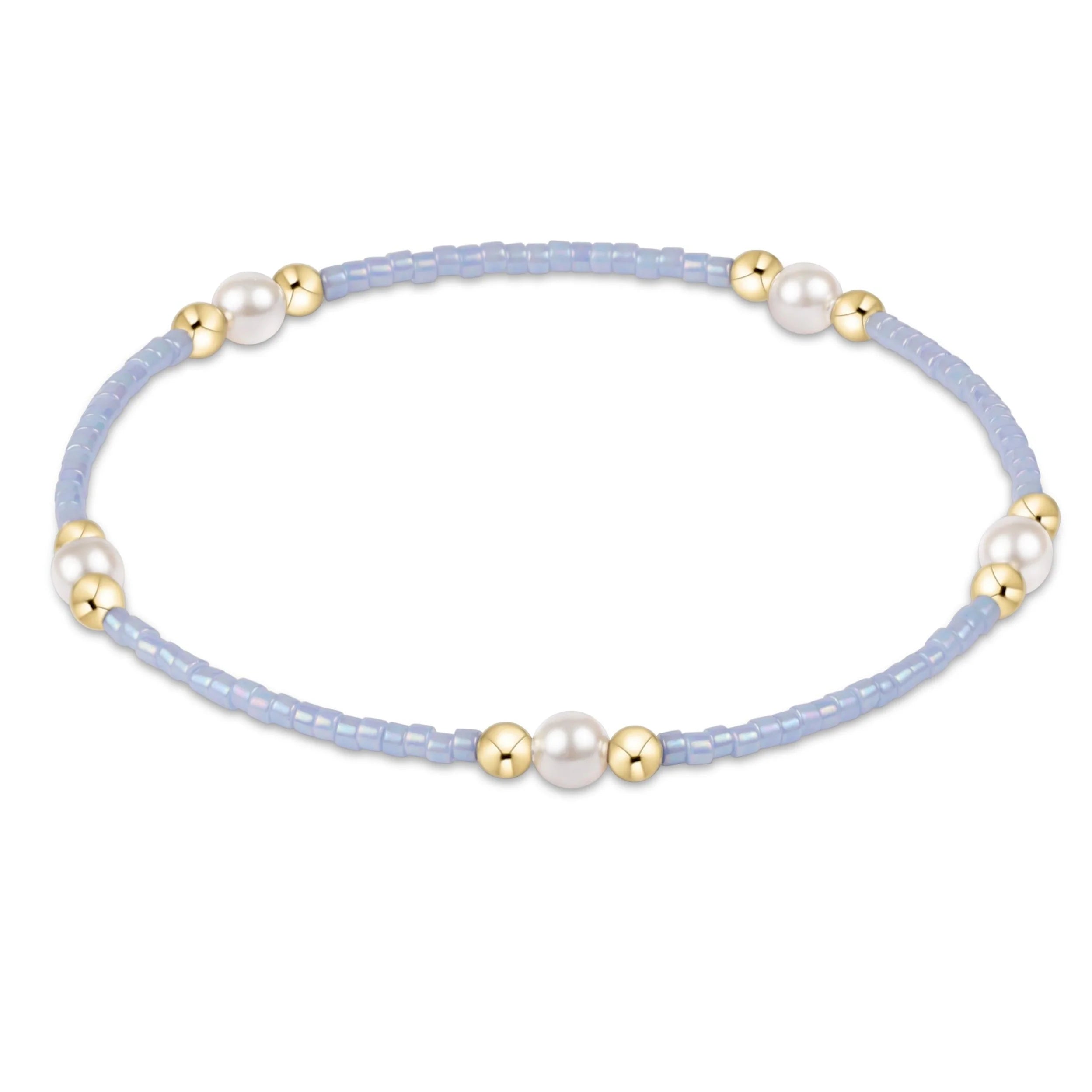 hope purpose pearl bracelet - ocean mist