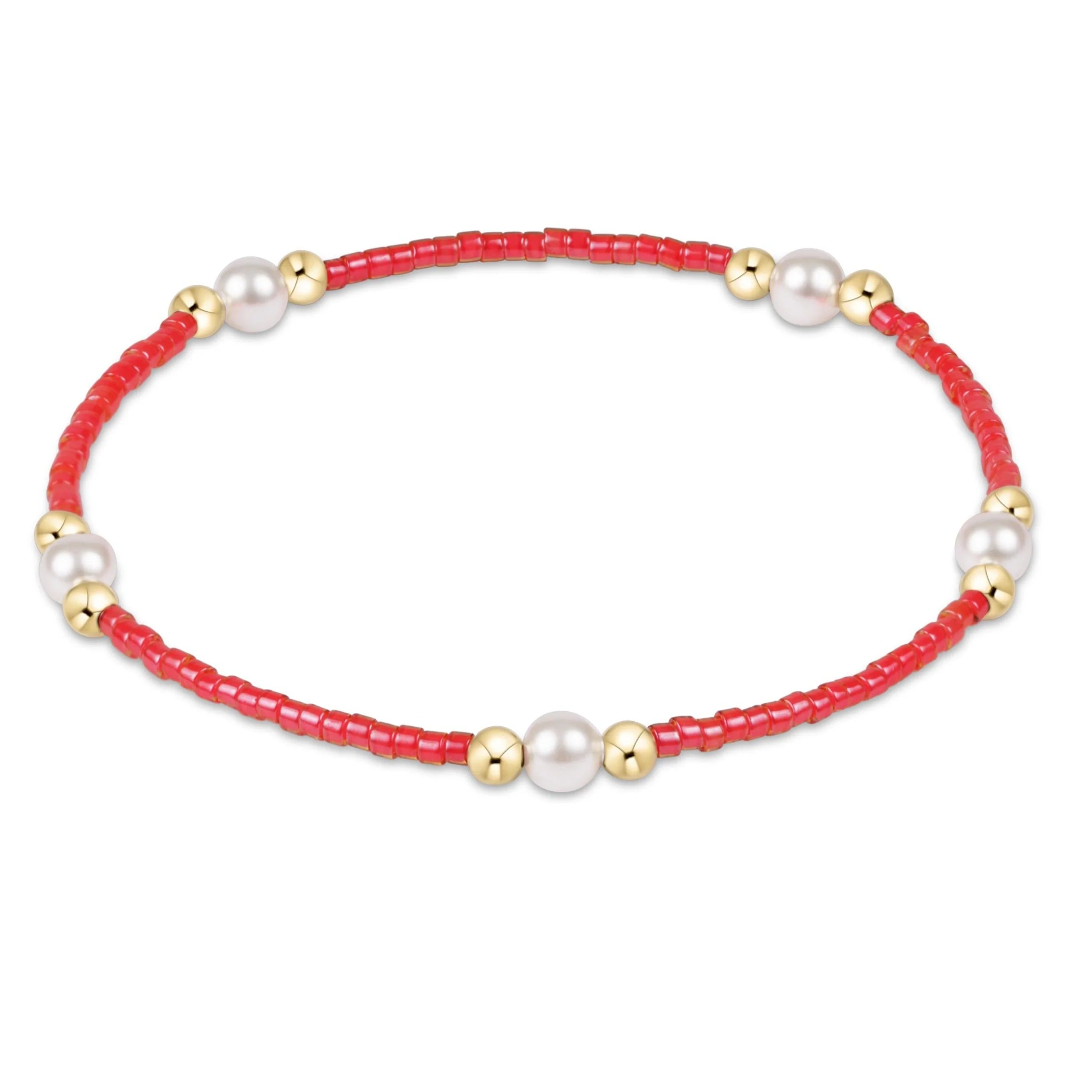hope purpose pearl bracelet - sherbet