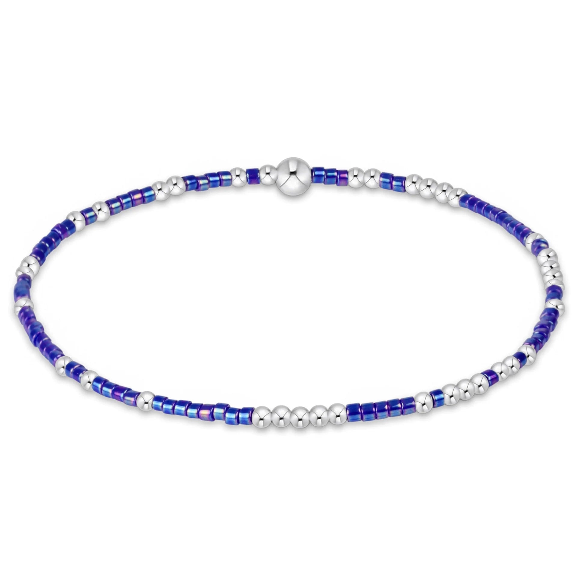 hope unwritten sterling bracelet - blue metallic