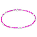 hope unwritten sterling bracelet - fuchsia