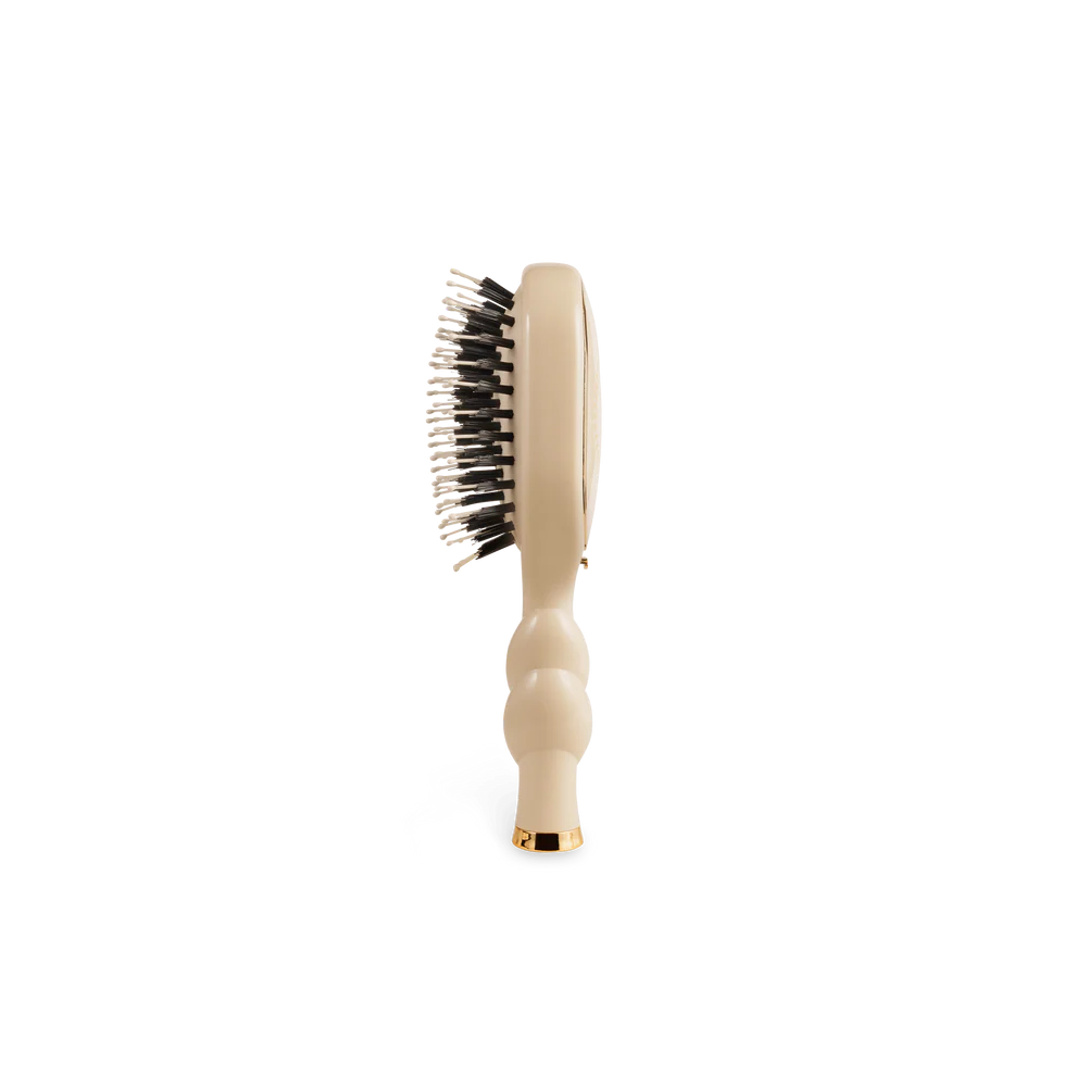 Teleties Mini Boar Bristle Hair Brush - Tan