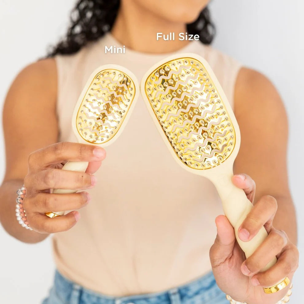 Teleties Mini Vented Hair Brush - Tan