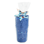 Navy Americana Party Cup Set with Bottle Opener
