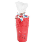 Red Americana Party Cup Set with Bottle Opener