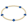 small signature cross 2mm gold bracelet