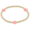 signature cross 3mm gold bracelet