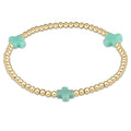 signature cross 3mm gold bracelet mint