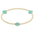 signature cross 2mm gold bracelet mint