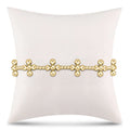 signature cross sincerity pattern 2.5mm bead bracelet - classic beaded signature cross gold - 4mm bead gold